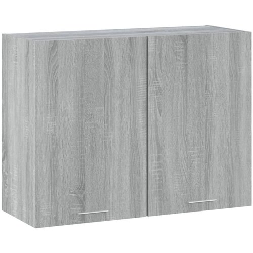vidaXL Viseča omarica siva sonoma 80x31x60 cm konstruiran les Cene