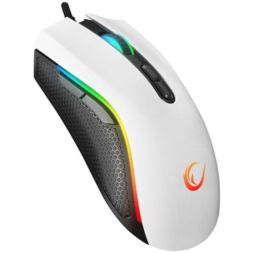  Miš gaming RAMPAGE RAMPAGE SMX-R44 V2 Macrol White 12800 DPI RGB LED 80 Million Huano Switch Gaming Player Mouse, 41492 Cijene