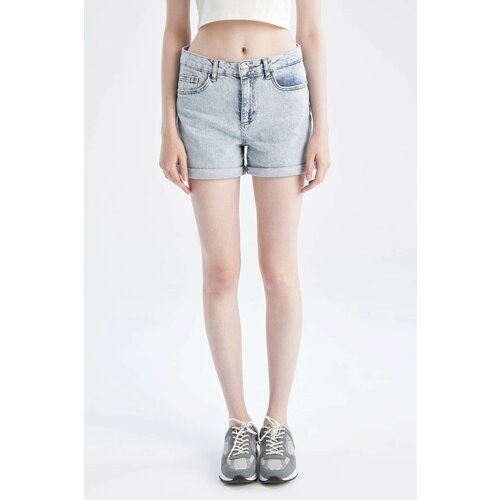 Defacto Wanna Folded Leg Washed Jean Mini Shorts Slike