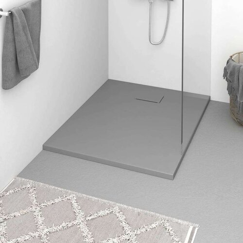 vidaXL Kad za tuš SMC siva 100x80 cm Cene