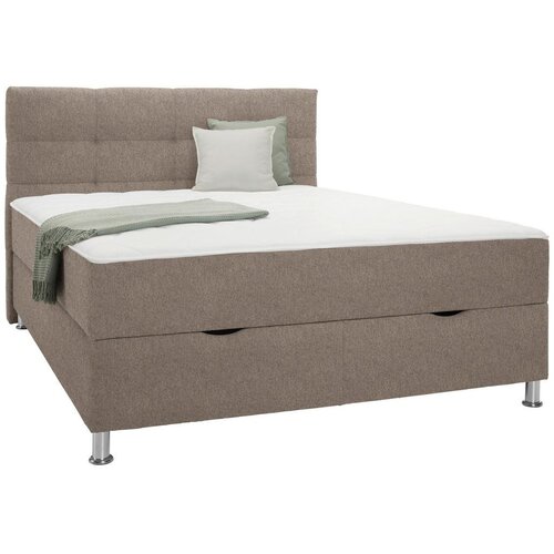 Mömax Postelja Boxspring Oviedo, Barva Kapučina,160x200 Cene