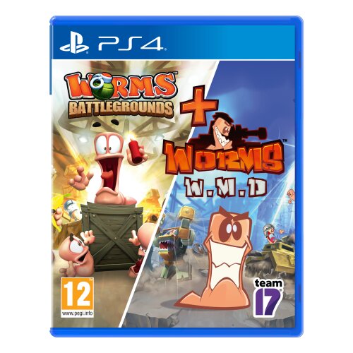 Soldout Sales &amp;amp; Marketing Worms Battlegrounds + Worms WMD Double Pack (PS4) Slike