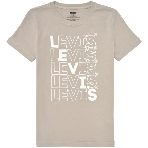 Levi's Majice s kratkimi rokavi LOUD TEE Bež