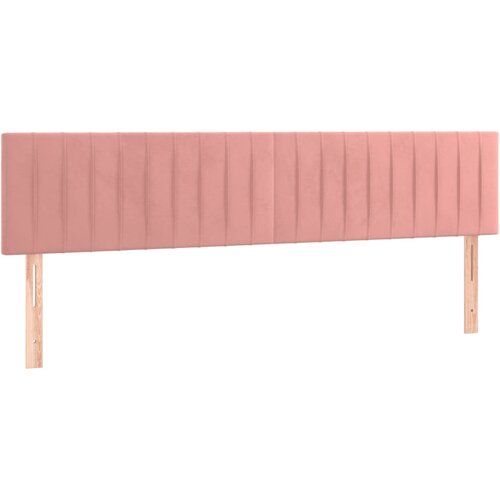 Maison Chic Posteljno vzglavje - Vzglavna omarica 2 kosa roza 90x5x78/88 cm žamet, (22077882) Cene
