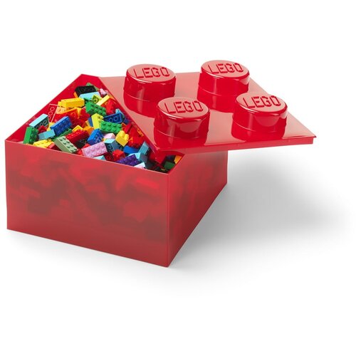 Lego kutija za odlaganje sa poklopcem (4): Svetlucavo crvena ( 40090804 ) Slike