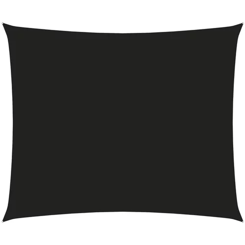 vidaXL Senčno jadro oksford blago pravokotno 2,5x3,5 m črno