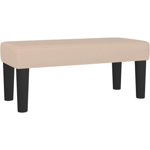 VidaXL krevet s oprugama i madrac cappuccino 80x200 cm od umjetne kože Slike