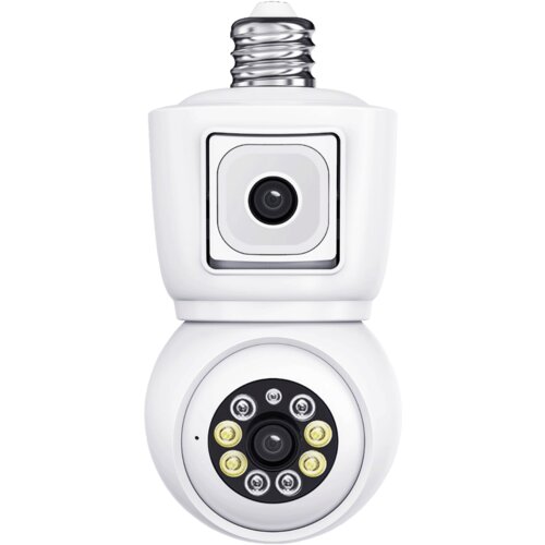 Escam Kamera za video nadzor, dual lens, 2 x 2 Mpixel, PTZ, E27, WiFi Slike