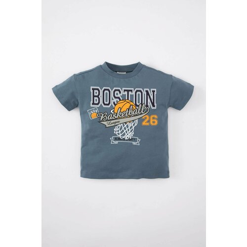Defacto Baby Boy Crew Neck Sports Printed T-Shirt Cene