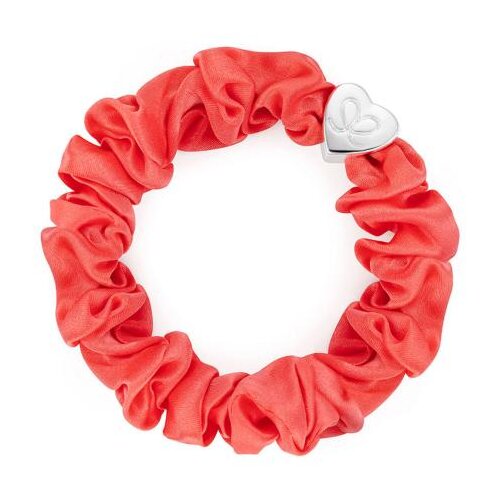By Eloise London Silk Scrunchie Silver Heart gumice za kosu Cijene
