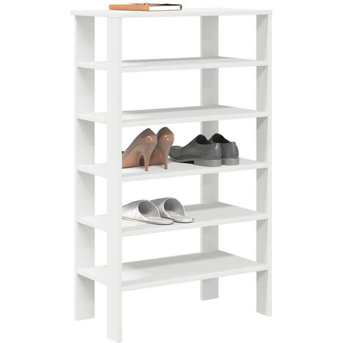 vidaXL Regal za čevlje bel 61x32x105 cm inženirski les Cene