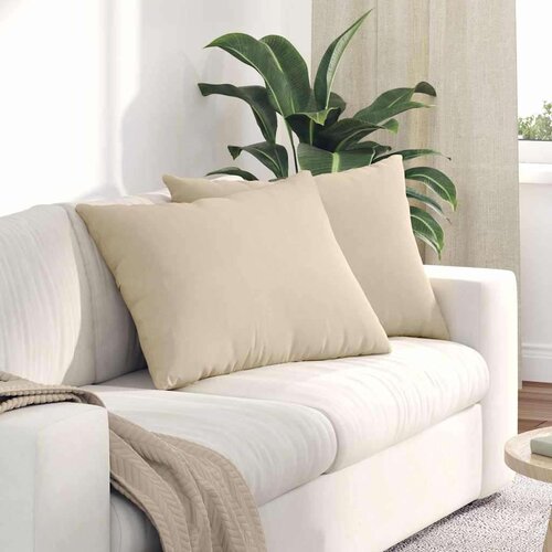 vidaXL jastučići za sofu 2 pcs krema 70 x 50 cm tkanina Cijene