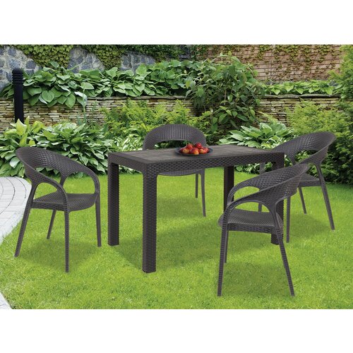Vitorog Ba&amp;scaron;tenski set Ratan roma lux (sto i 4 stolice) Slike