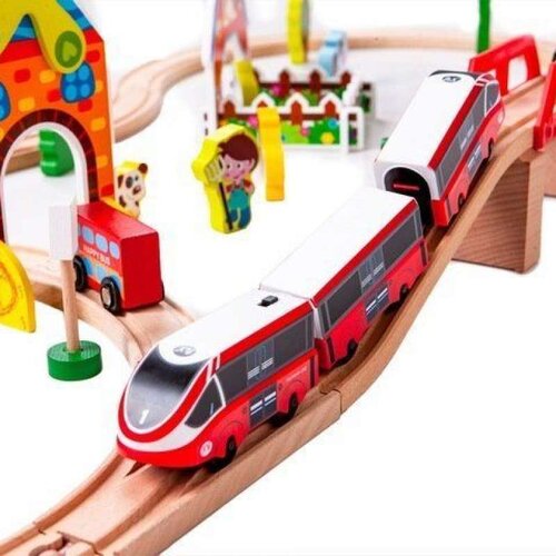 ECO TOYS drveni voz set na baterije Cene