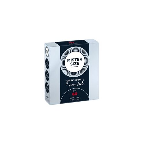 Mister Size tanki kondom - 60mm (3kom) Slike