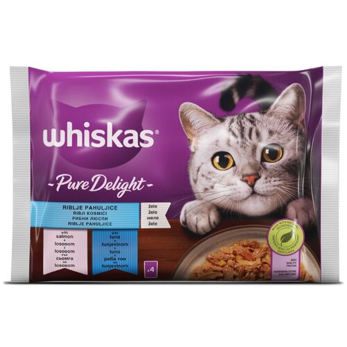 Whiskas Pure Delight mix riba 4 x 85 g Cene