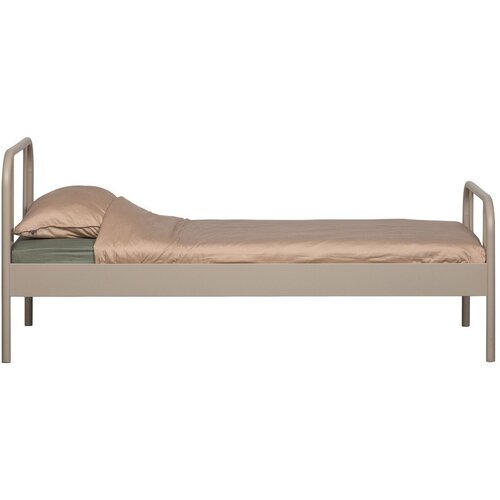 WOOOD Bež kovinska postelja z letvenim dnom 90x200 cm Mata &amp;ndash; Slike