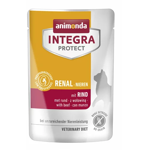 Animonda Varčno pakiranje Integra Protect Adult Nieren 48 x 85 g - Z govedino
