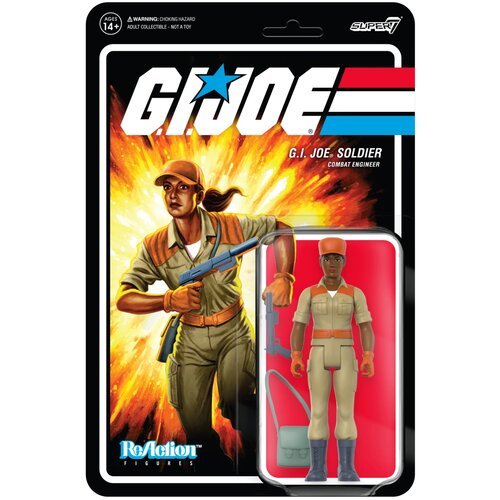 Grupo figura reaction gi joe ženski combat engineer ponytail hair brown, (20838220) Slike