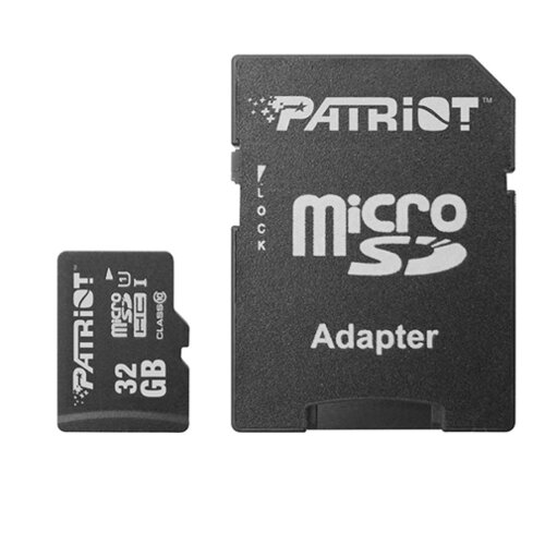 Patriot Micro SD 32GB, SDHC, Class 10, w/SD adapter PSF32GMCSDHC10 memorijska kartica Slike