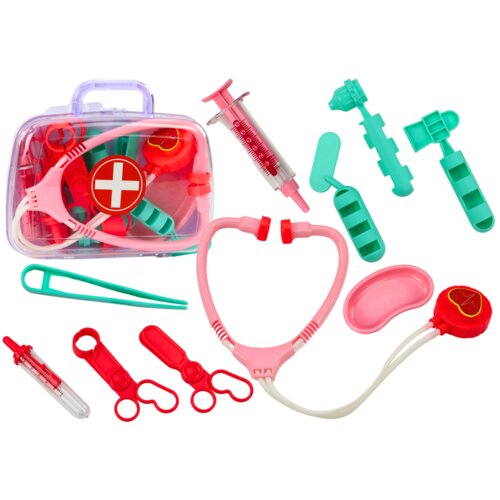  Medicinski pribor prve pomoći za bebe u ružičastom kovčegu Slike