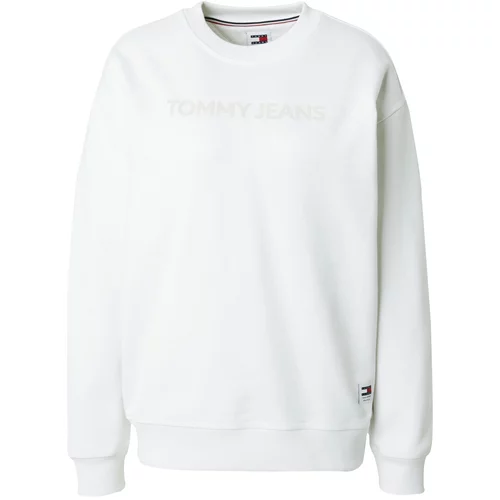 Tommy Jeans Sweater majica 'CLASSIC' mornarsko plava / kameno siva / crvena / bijela