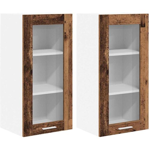  ormarić s pohranom 2 pcs Staro drvo 40 x 31 x 80 cm Slike