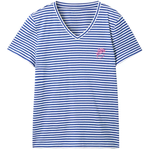Tom Tailor Majica modra / svetlo roza / bela