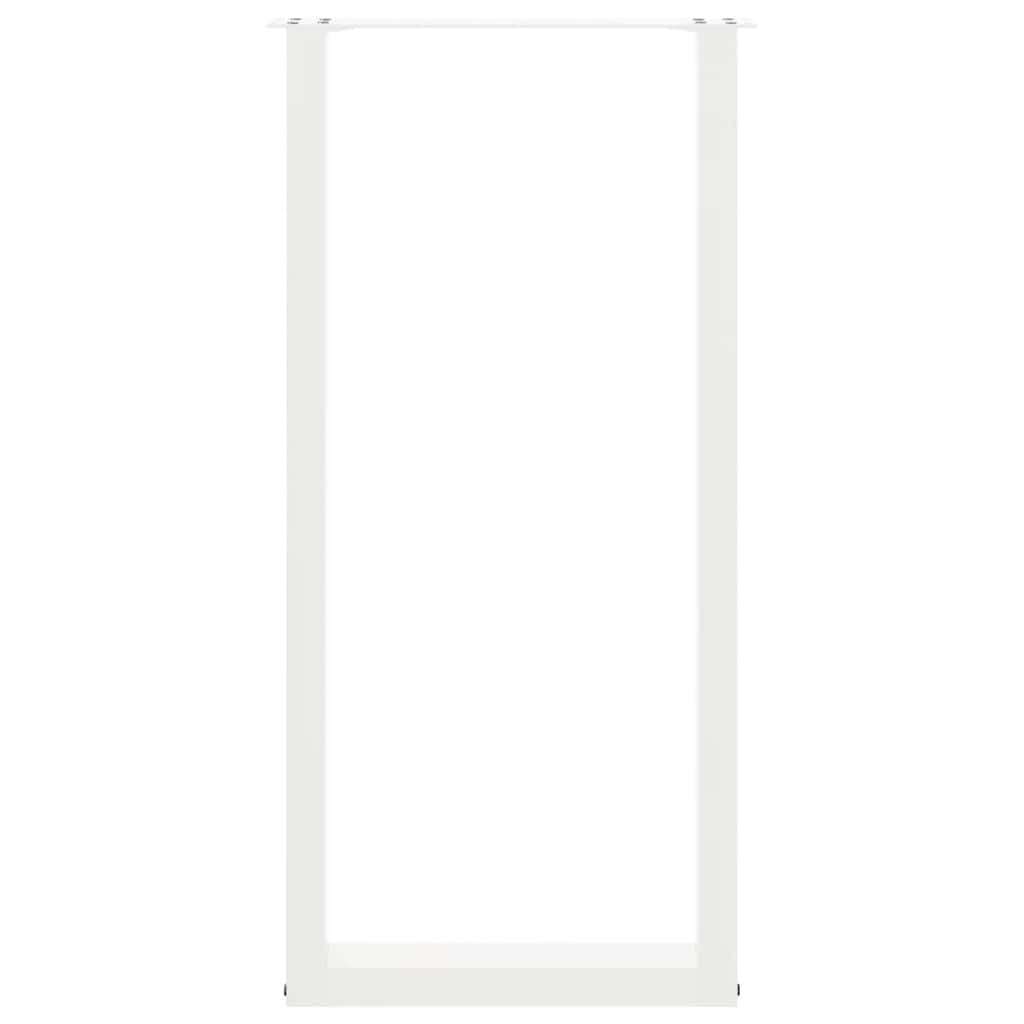  Noge za barsko mizo v obliki črke U, 2 kosa, bele barve, 40 x (100-101) cm, jeklo Slike