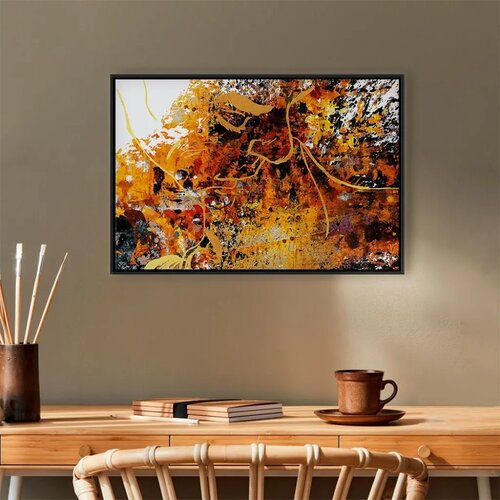  Slika - Kiss Explosion (1 Part) Wide 90x60 U crnom drvenom okviru Slike