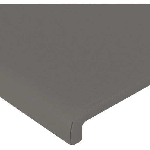  Uzglavlje sivo 200x5x118/128 cm od umjetne kože Slike