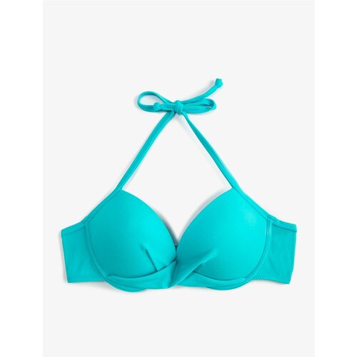 Koton Bikini Top - Turquoise - Plain Cene