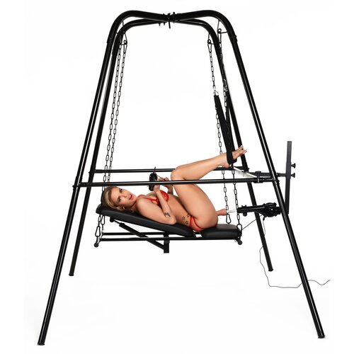 Master Series Throne Deluxe Adjustable Sling with Sex Machine Black Cijene
