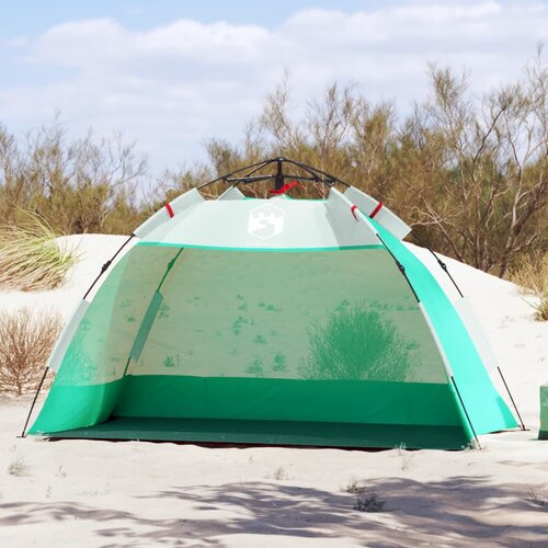  The Living Store &amp;Scaron;otor za plažo za 2 osebi zelen za hitro postavitev vodoodporen - &amp;Scaron;otor Za Plažo, (21442170) Slike