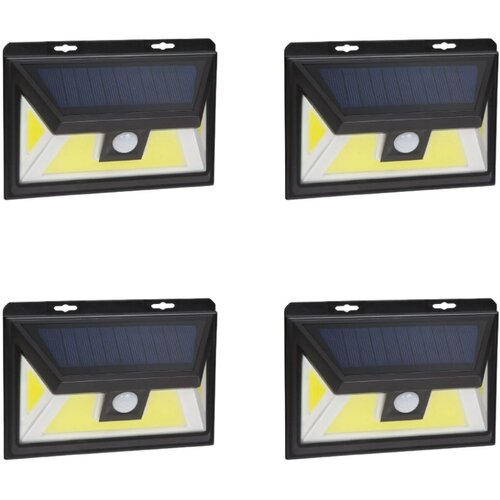 Phenom 4x stenska solarna COB LED solarna svetilka 5W 300lm 1200 mAh IP65 s senzorjem gibanja in mraka 3 načini delovanja Cene