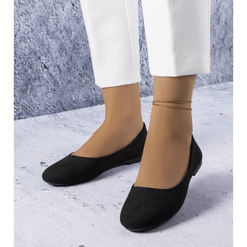 Gemre Black ballet flats with leather insole Lespérance Cene