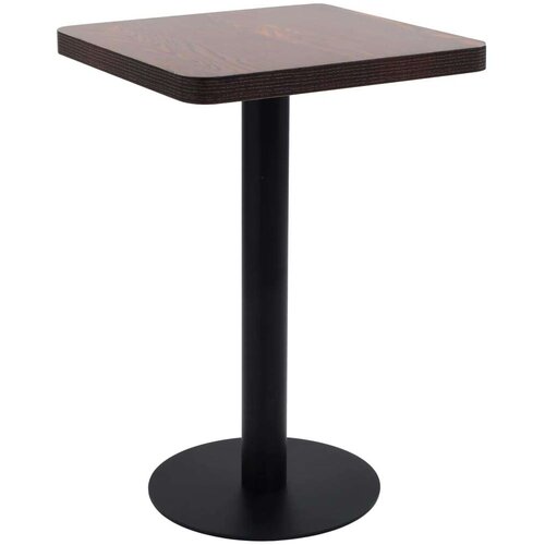 VidaXL Bistro stol tamnosmeđi 50 x 50 cm MDF Slike