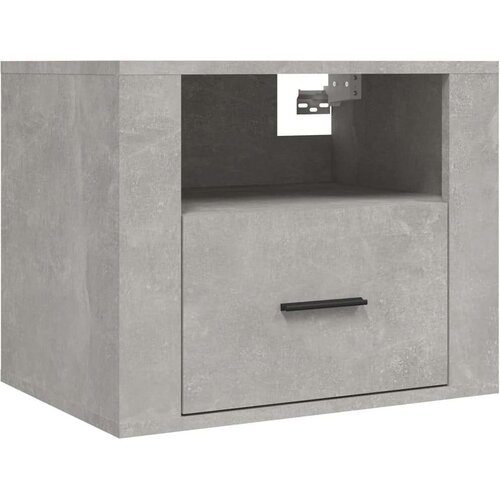 VidaXL Zidni noćni ormarići 2 kom siva boja betona 50x36x40 cm Slike