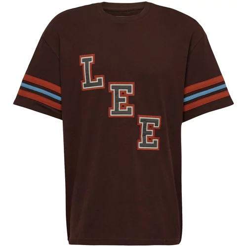 Lee Majica svetlo modra / rjava / rdeča / off-bela