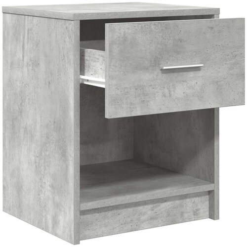  Noćni ormarići 2 kom s ladicama betonsko-sive boje 40x34x50 cm Slike