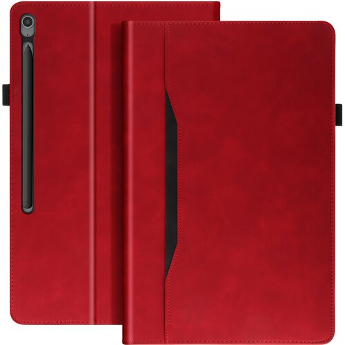 AVIZAR Ohi&scaron;je za Samsung Tab S10 FE Plus Flap Wallet Video Holder, Rdeča, (5000014427) Cene
