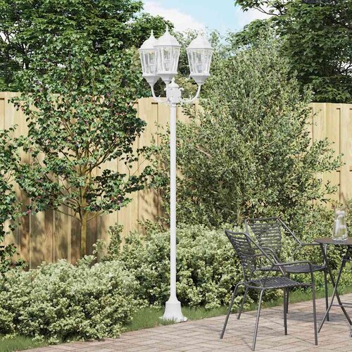  Vrtno svjetlo Bijelo 57 x 49 x 241 cm Aluminij i staklo Slike