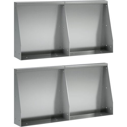  Zid za zadržavanje 4 kom. 40 x 12 x 30 cm Pocinčani čelik Cijene