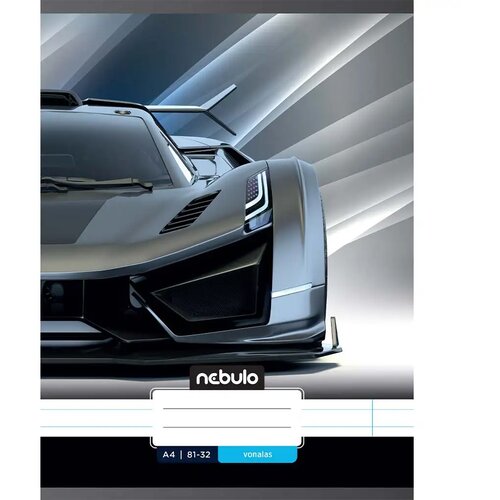NEBULO spajalica bilježnica s crtama sa sportskim automobilom, 81-32 A/4 Cijene
