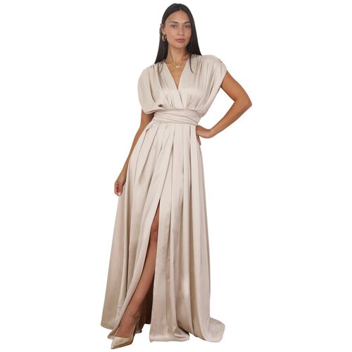 La Modeuse Dolge obleke 76522_P181267 Bež Slike