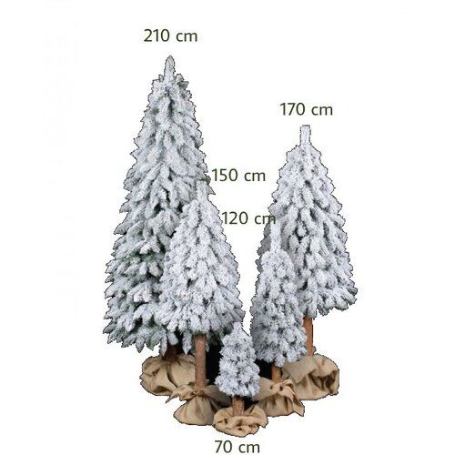 Molarem Home Umjetno božićno drvce - NATUR GORSKA SMREKA SNJEŽNA 120 cm Slike
