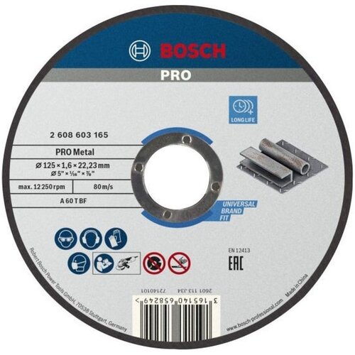 Bosch Rezna ploča metal PRO 125x1.6mm A60T BF ravna Cene