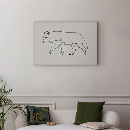  Slika - Wolf (1 Part) Wide 120x80 Standard Slike