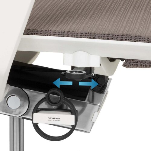 MID.YOU Vrtljivi Stol Genidia Smart White, Bela, Siva Slike