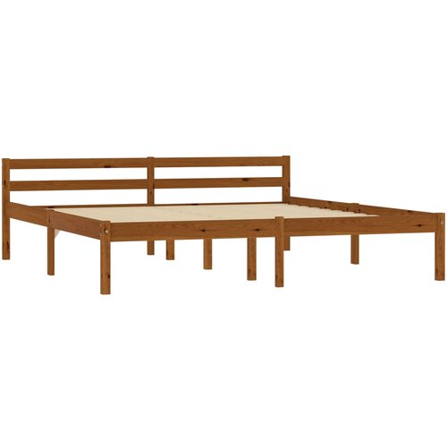 Maison Chic Posteljni okvir - Dvoposteljna postelja - Zakonska postelja medeno rjav iz trdne borovine 160x200 cm-J5230, (21770152) Slike